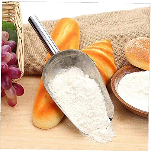 Edelstahl-Schaufel Edelstahl-Küchen-Utensilien-Schaufeln für Eiswürfel / Zucker / Mehl / Zucker / Kaffeebohnenmehl Buffet Trockengetreide Bar Werkzeuge Messlöffel 8-Zoll Nützlich und praktisch - Image 7