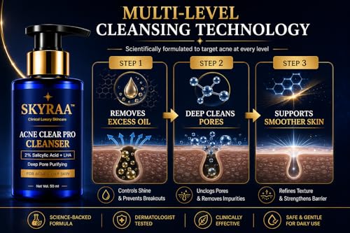 Image of 2% Salicylic Acid Face Wash with LHA & Niacinamide for Acne & Oily Skin | Deep Pore Cleansing, Blackhead Removal & Oil Control | Anti-Pimple Cleanser 50ml