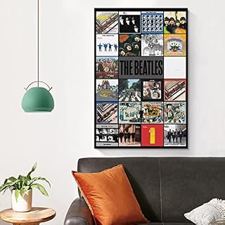 JABURU Poster décoratif sur toile du groupe Beatles – Décoration murale moderne pour chambre à coucher – 60 x 90 cm - Les Beatles, Paul McCartney, John Lennon, RIngo Starr, George Harrison JABURU Poster décoratif sur toile du groupe Beatles - Décoration murale moderne pour chambre à coucher - 60 x 90 cm – Image 4