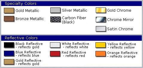 Miniatura 4 de Decal Mods Adhesivos de letras para parachoques trasero para Ford Mustang Mirror Chrome -CCHR (compatible con 1999-2004)