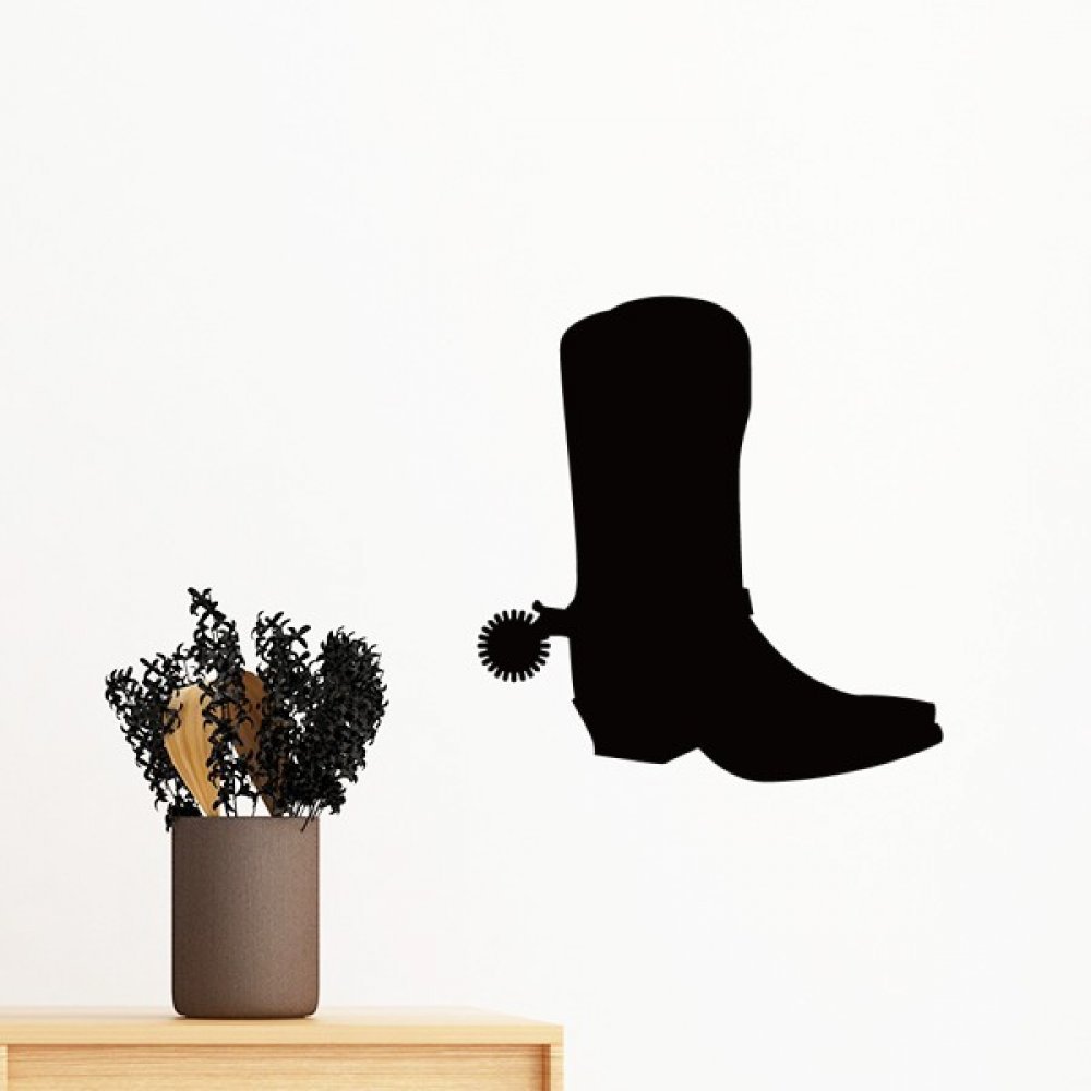 Sticker Mural Silhouette Femme Bottes Style Mode Ombre Chinoise pour Dressing et Chambre