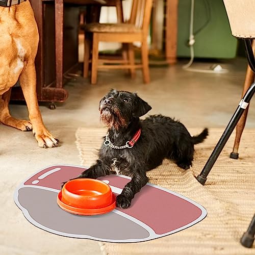 Dog Mat para comida e água - tigela comida cachorro silicone seguro | Almofadas antiderrapantes para