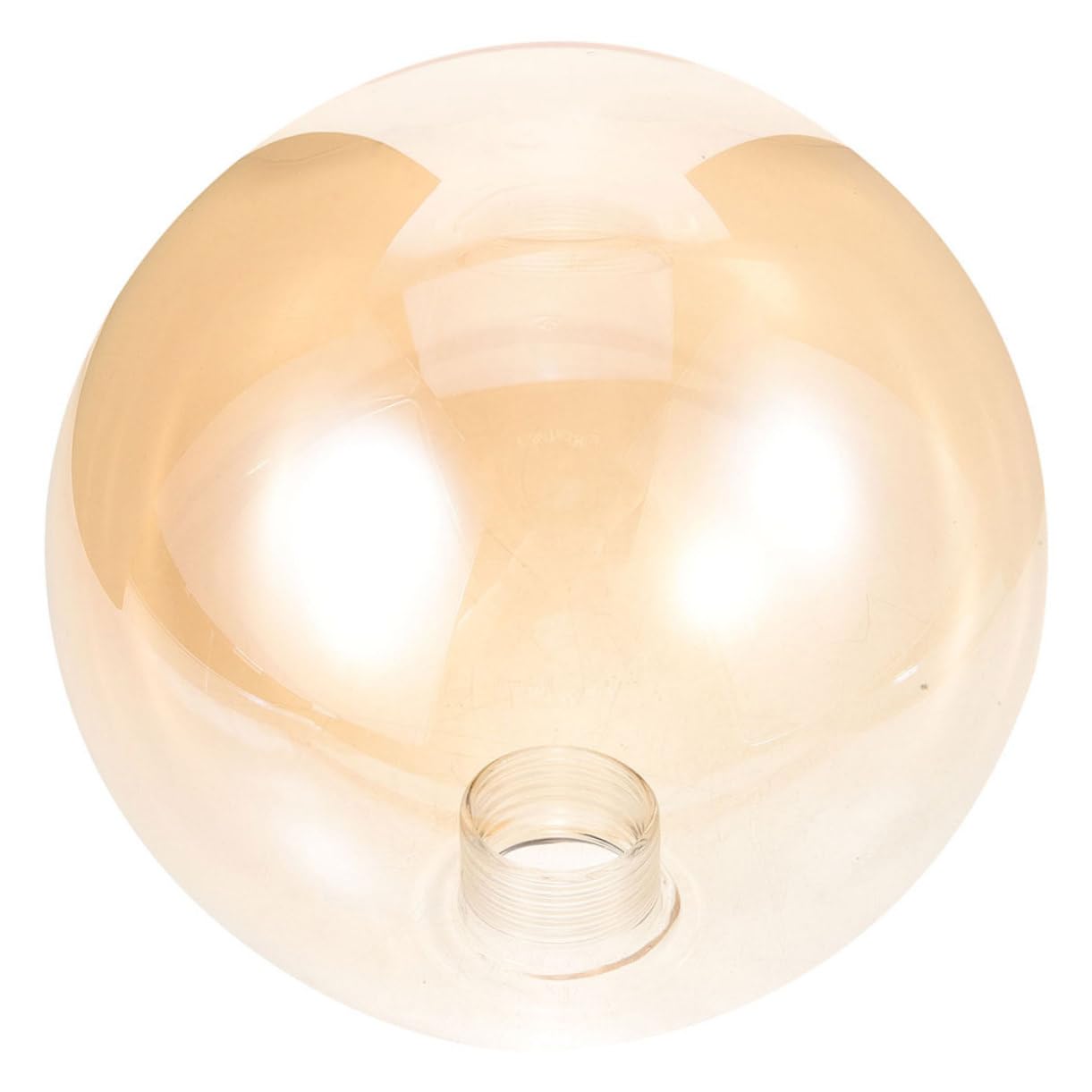 STOBAZA Amber Globe Light Shade Glass Lamp Chimney Small Lamp Shades White Lampshade for Modern Room Decor