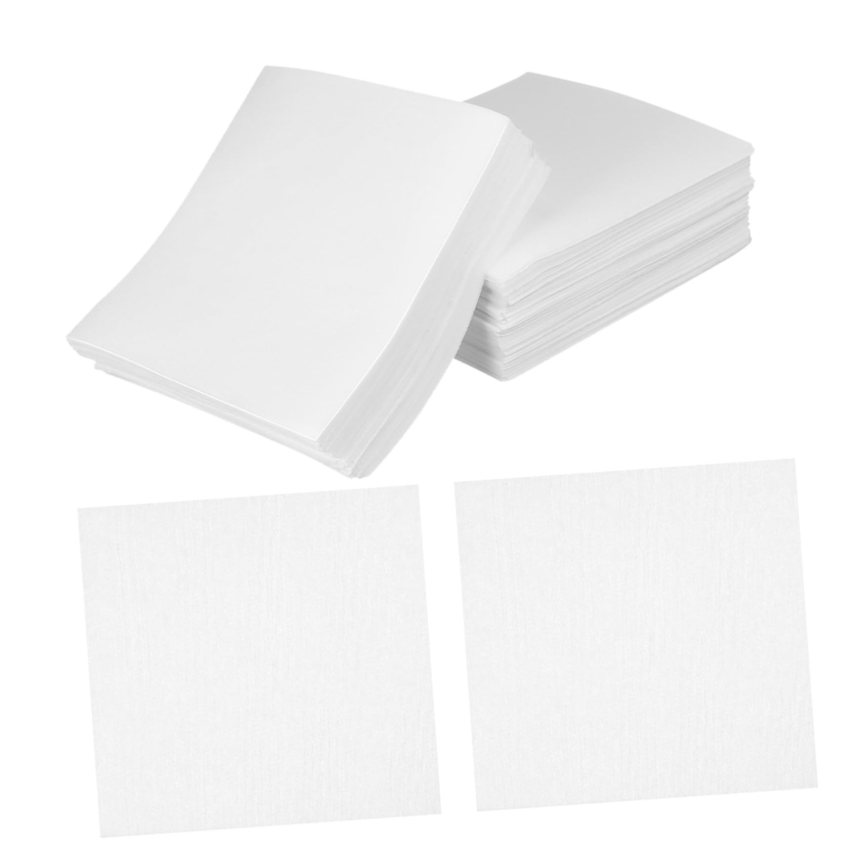 Abaodam Lingettes sans Peluche Tissu Non Tissé Blanc Papier Nettoyant Haute Absorption D'huile 1200 pour Lentilles de Caméra et Microscope pour Laboratoires et Équipements Fragiles