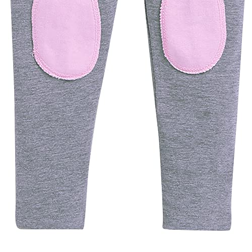 Image of Hopscotch Girls Pink Animal Print Sweatshirt And Leggings Set