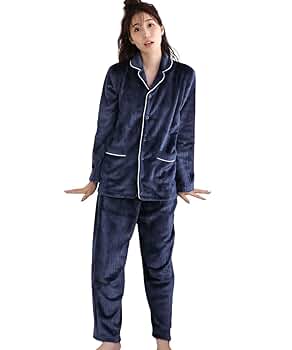 Amazon | [エメフィール] もこもこ フリースパジャマ 上下セット
