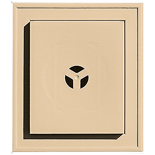Builders Edge 130110002045 Squared Mounting Block 045, Sandstone Maple