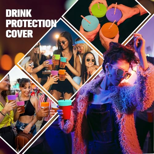 Funda para bebidas de silicona: protector de vasos reutilizable para bares y discotecas 6