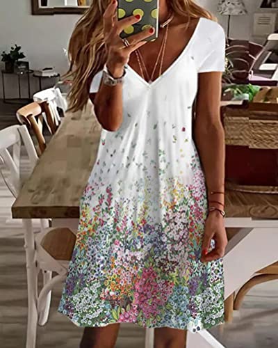 Shownicer Donna Vestiti Eleganti Lunghi Floreale