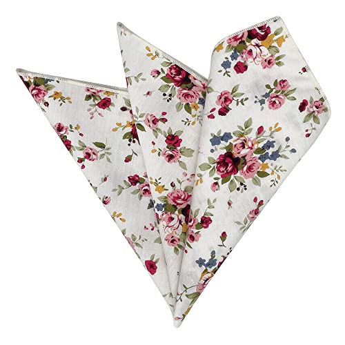 Image of Kebocis Men's Floral Pocket Square Handkerchief for Men
