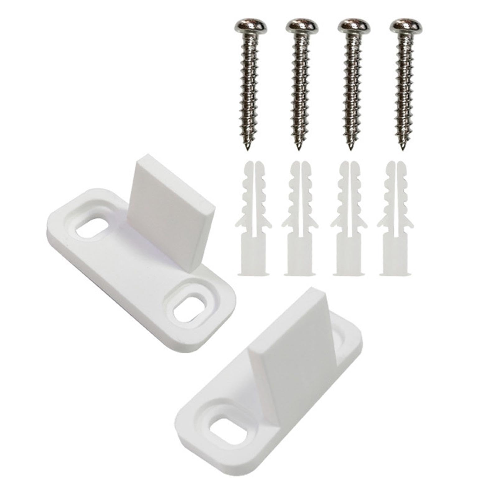 QIXCXAZ Adjustable Sliding Doors Metal Floor Mount Bottom Guides Offering Practical Install Solutions with Components for Longevity Hardware for Sliding Barn
