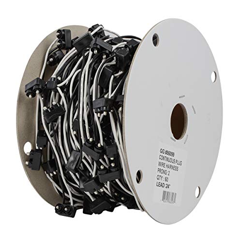 GG Grand General 86099 2 Prong Continuous Wire Harness, 24 Inches, 60 Plugs per Roll