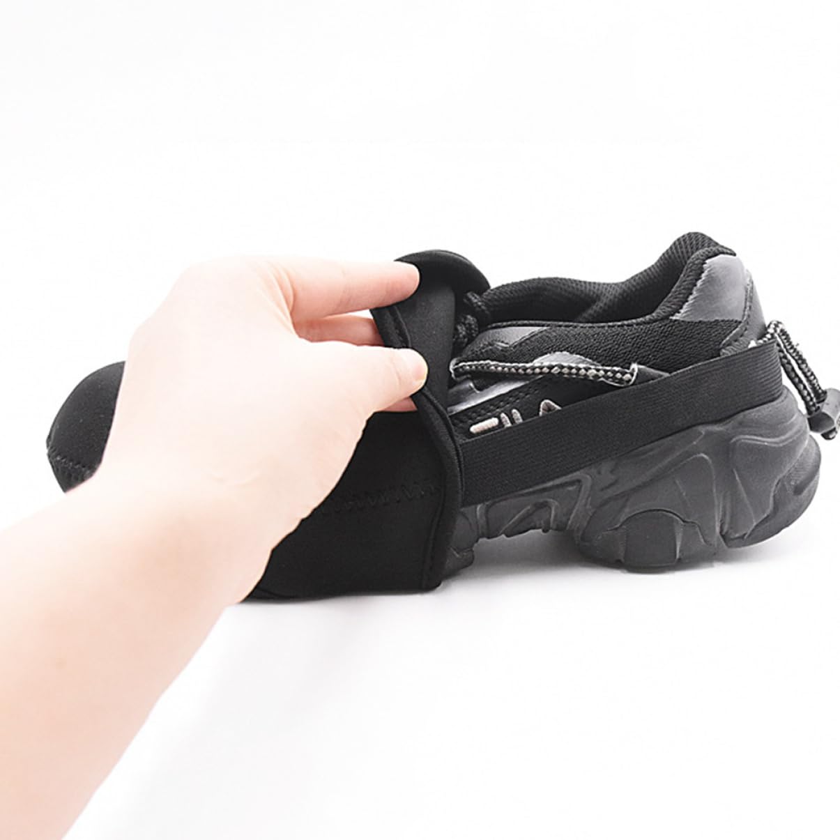 HANABASS Copriscarpe Antiscivolo per Impermeabili e Caldi Protezione Freddo e Vento Accessori per Neoprene per attività Inverno