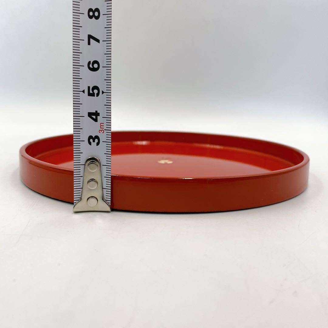 Amazon｜高岡漆器 お盆 18cm 紙箱入り 国指定伝統的工芸品 丸盆｜儀礼