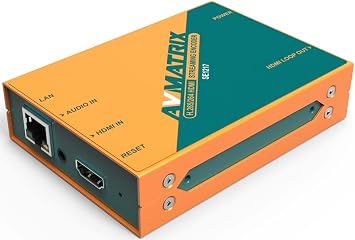Avmatrix SE1217 SDI Streaming Encoder | Supports Stream Encode Protocol, Up to 1080p60hz, Video and Audio or Single Audio