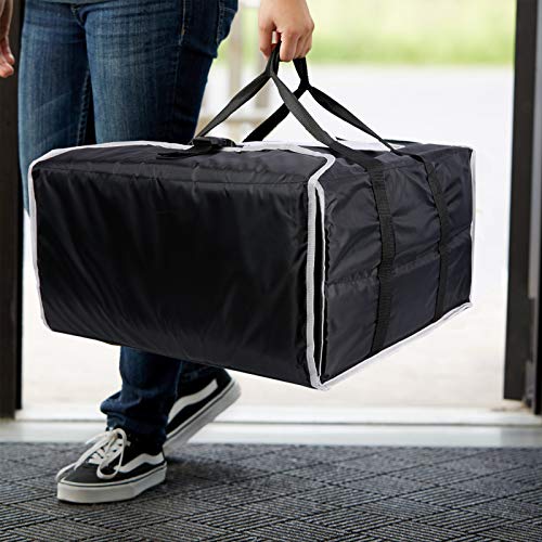 Cherrboll Insulated Pizza Delivery Bag Commercial Food Warmer Carrier Bag 22" By 22" By 11" Holds 5-20" Large Pizza Boxes Or Trays #TOP1