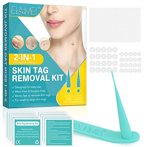 Skin Tag Removal,Effectively and Painless Skin Mole Tag Remover Set-Safe and Easy Remove Small to Large (2mm-8mm) Sized Skin Tags-Tags Fall Off Remover Kit at Home