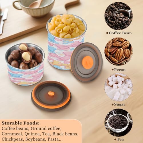Envase hermético de acero inoxidable para café 900 ml miniatura 5