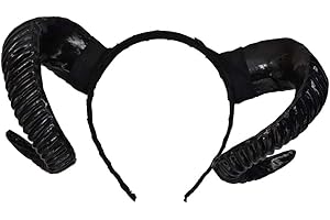 NUOBESTY Black Small Horns Headband
