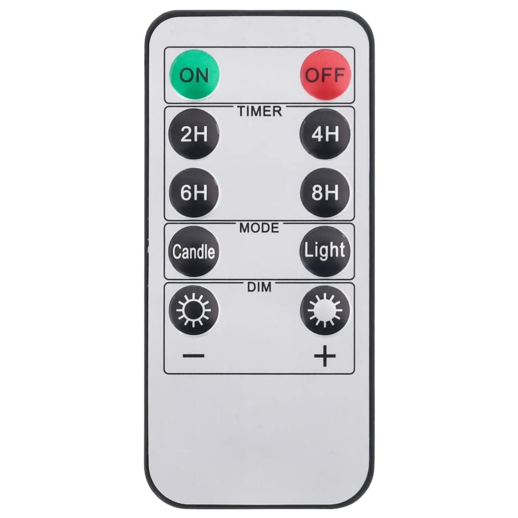 24 candele a LED con telecomando, bianco caldo, candele a colonna in vera cera, senza fiamma, dimmerabili, con timer, funzionamento a batteria, per soggiorno, giardino, matrimonio, decorazione