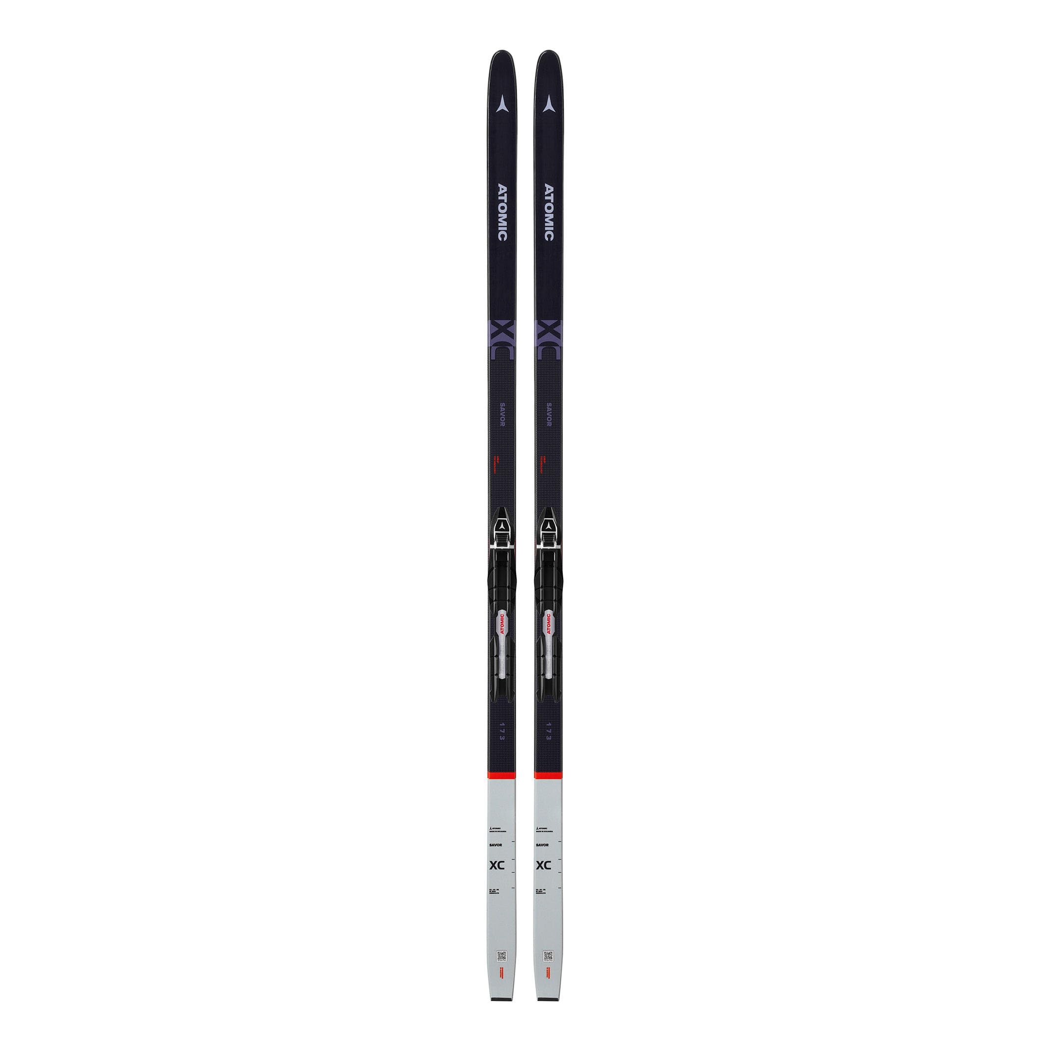 Atomic Langlaufski-Set Savor XC + Bindung + Schuhe + Stöcke + Skisack + Grip/Glide + Express mini