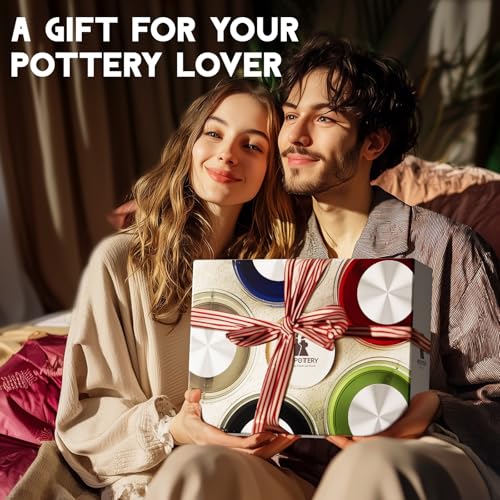 Pottery Wheel for Kids Adults and Beginners - Complete Pottery Set with 6" Turntable with Two-Way Rotation, 2.2lb Clay, Art Supplies Sculpting Tools, Craft Gifts for Teens Adults (Red) by Catcrafter - Image 6