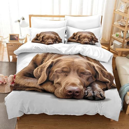 Housse de couette bouledogue king en microfibre ultra douce