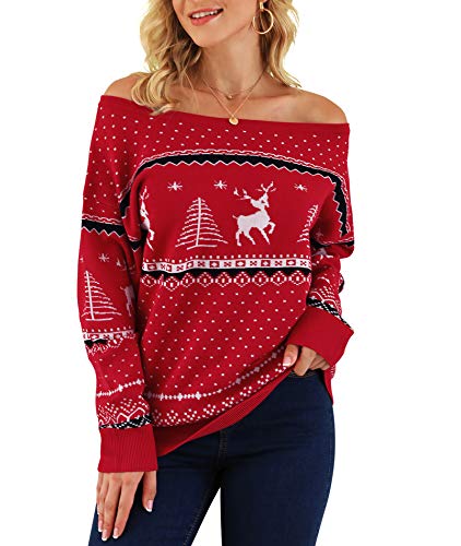 LILBETTER Women's Long Sleeve Crew Neck Trendy Casual Knitted Pullover Sweater