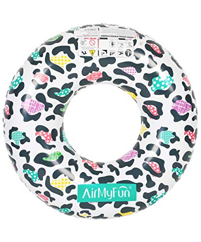 Flotador Redondo Xxl Para Piscina Y Playa - Leopardo Ø120Cm