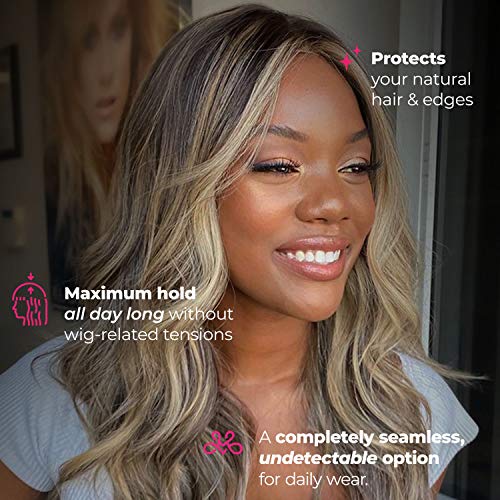 Milano Collection No-Slip Wig Grip Band Original WiGrip Comfort Band for Women Tension-Free Glueless Wig Installs Black One Size Fit All (Pack of 1)
