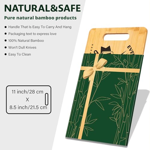 Tabla de cortar rectangular de bambú premium miniatura 5