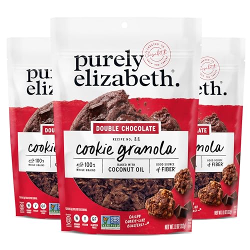 Image of Purely Elizabeth, Cookie Granola, Double Chocolate, 11oz Bag (3 Pack)