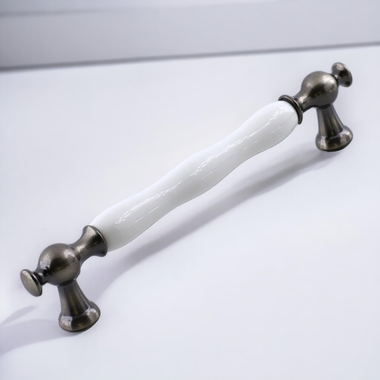 Aruh Porselen Antik Nikel Kulp 160 mm Mobilya Çekmece Mutfak Dolabı Dolap Kapak Kulpları Kulb Kulpu