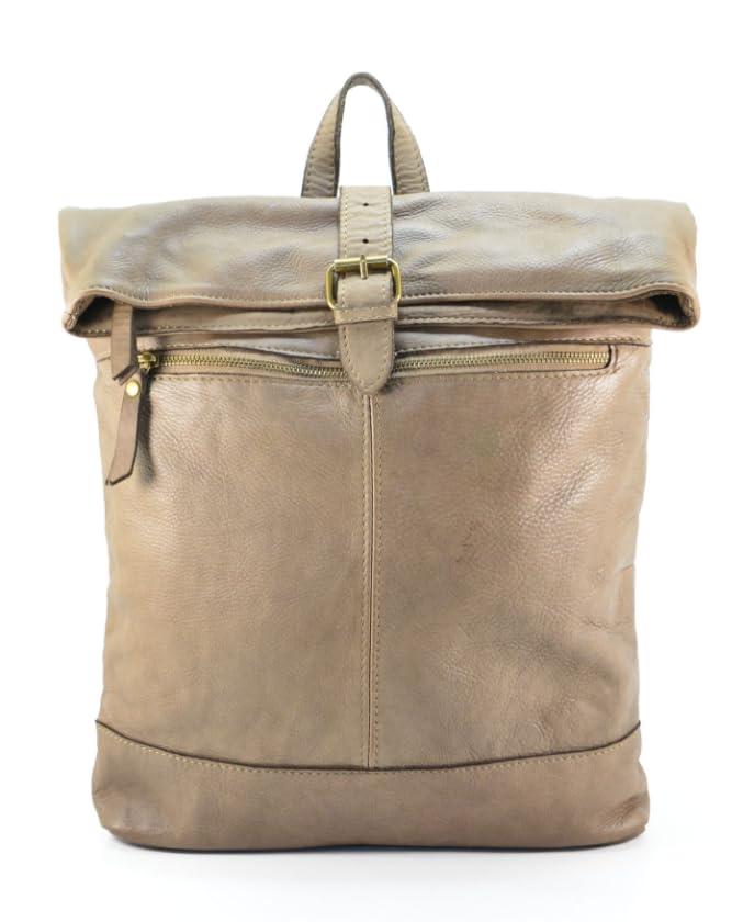 Sac à dos femme en cuir véritable LUCY résistant pour soulager le dos avec style
