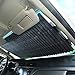 Pare-soleil de pare-brise de voiture, pare-soleil rétractable en aluminium, protection solaire et protection UV (65CM, 70CM),70CM