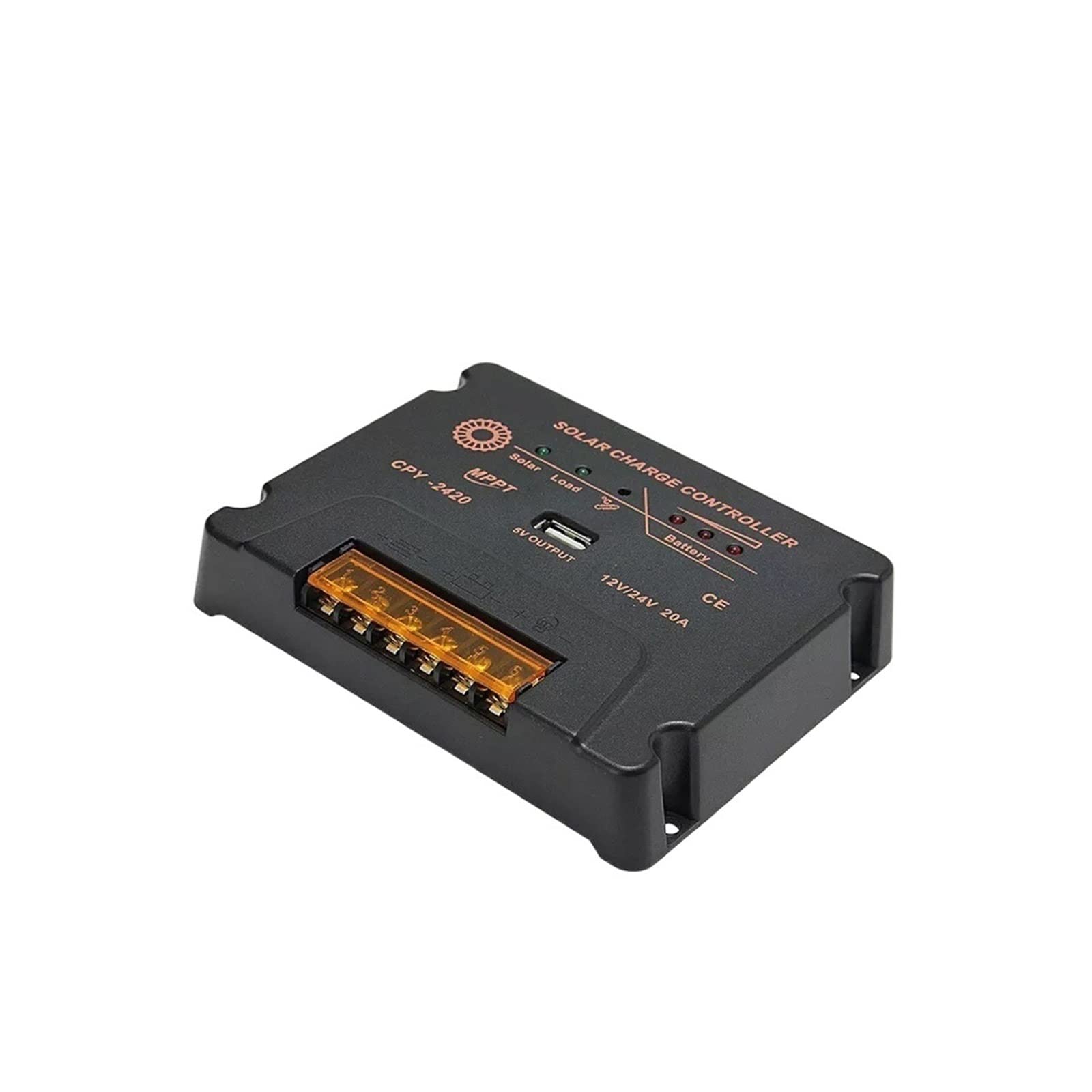 MPPT 10A 20A Regolatore di Carica Solare 12V 24V Auto Con USB 5V Uscita Max PV Tensione di Ingresso 50V Regolatore del Pannello Della Batteria Caricatore - Regolatore solare(20A)