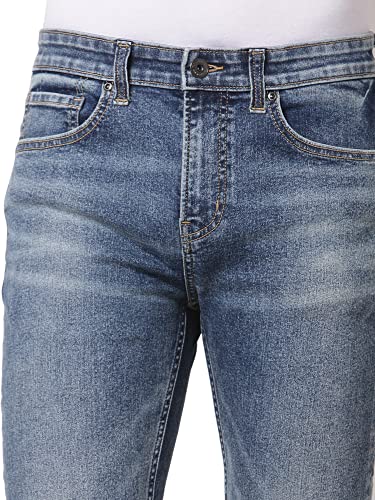Image of Red Tape Men's Tinted Dark Blue Skinny Fit Jeans