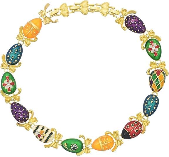 Colar gargantilha vintage colorido esmaltado com laço de joaninha para mulheres, moderno, grosso, multicolorido, colar de coração, dourado, corrente curta, colares para festa de…