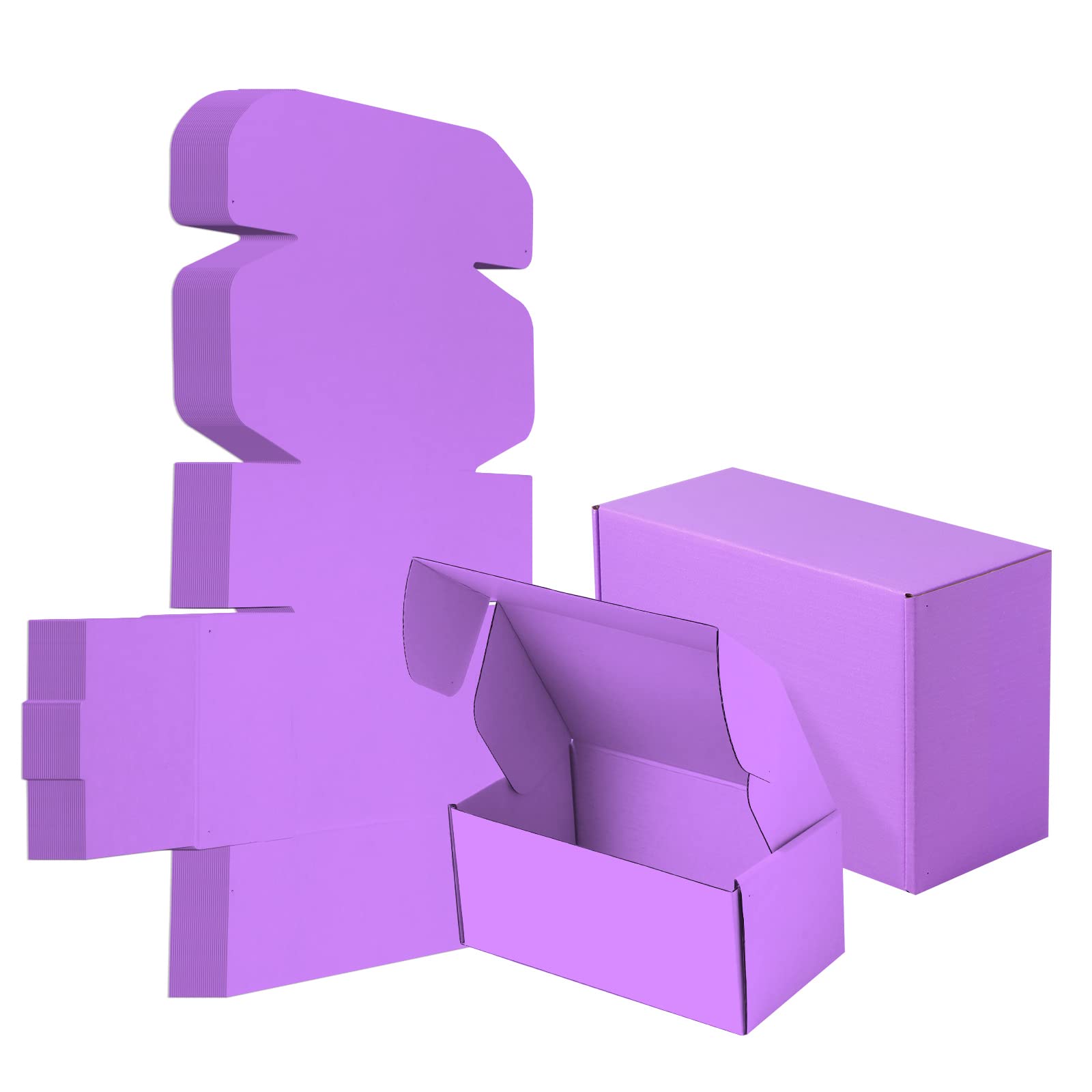 25 confezioni piccole scatole di spedizione viola corrugated Cardboard Box 9 x 6 x 4 pollici, scatola ondulata per imballaggi piccoli affari, Mailing Packing Literature Mailer,Spedizione Gift
