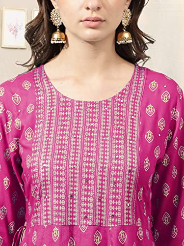 Image of MIRCHI FASHION Women's Cotton Relaxed Fit Anarkali Kurti