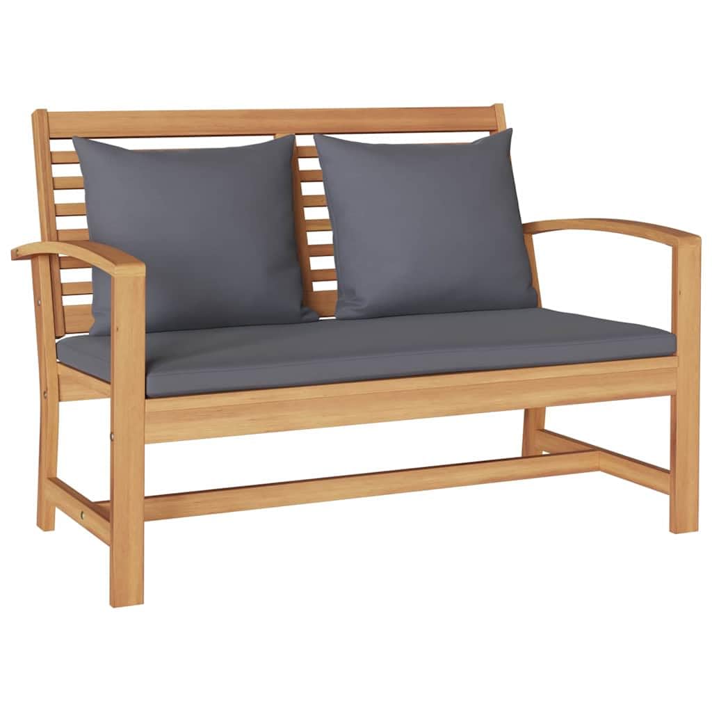 Set di 5 divani da giardino in teak naturale, resistente alle intemperie, per balcone e sala da pranzo, robusto e durevole