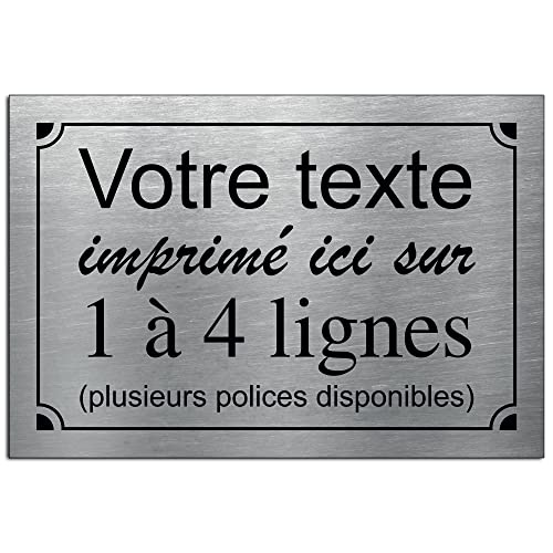 Mygoodprice Placa de calle decorativa de aluminio personalizada para interior y exterior con puente de plexiglás Cover