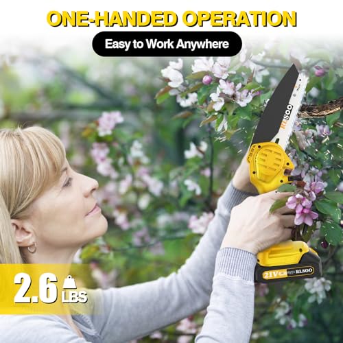 Rlsoo Mini Chainsaw, Rlsoo 6-Inch Electric Chainsaw Cordless thumb #4