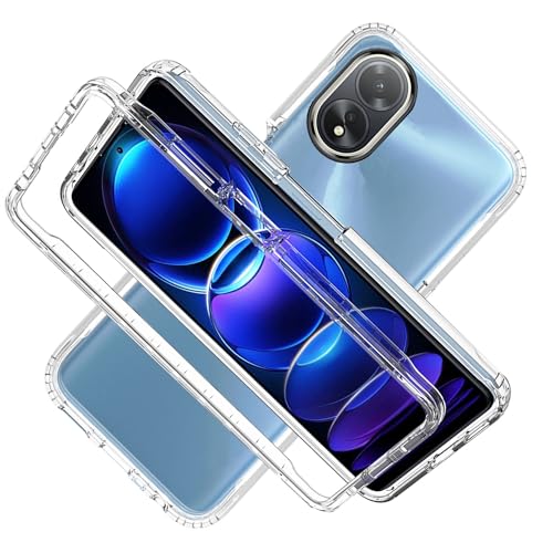 Cover per OPPO A38 4G OPPO A18 4G Custodia Anti-graffio con dell Schermo Integrata Protezione 2in1 Dual Layer Ibrida 360° Full Body Antiurto Protettiva Case Transparente
