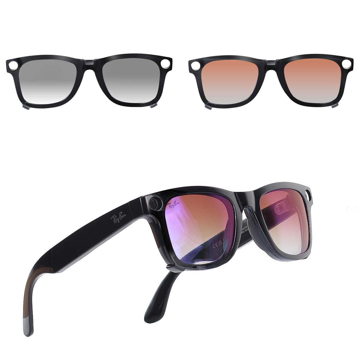 Amazon | Ray-Ban(レイバン) Meta Wayfarer RW4008 サイズ L 53-22用