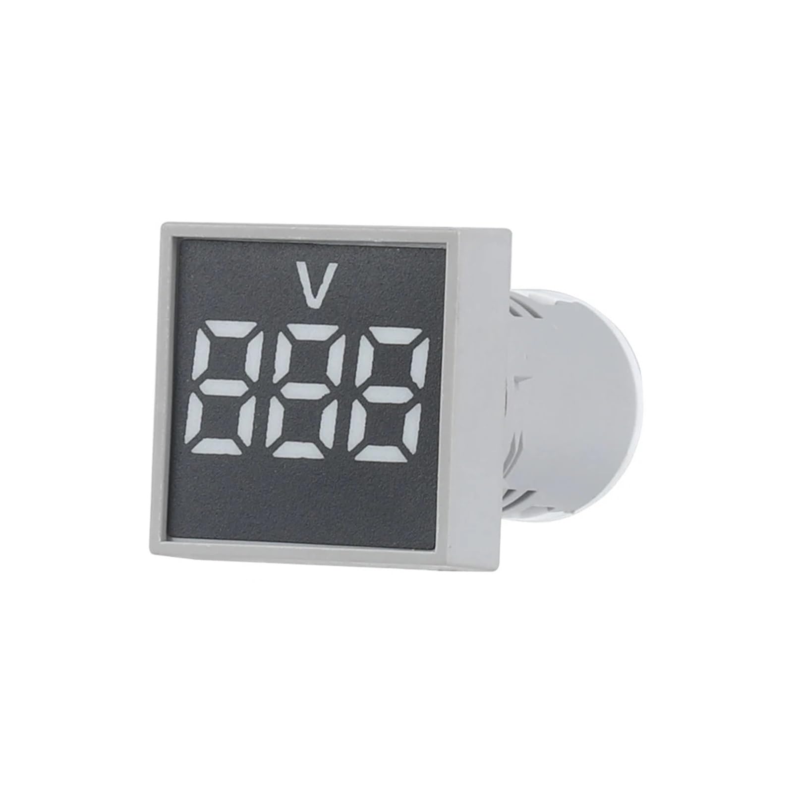 AUOQKQUT 1pc Voltmeter Square Panel LED Digital Voltage Meter Indicator Light Tester White AC20-500V 28X28MM