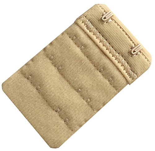 Women Pack of 3 Soft Comfortable 2 Hooks Bra Extender,2.4"x 1.5"4