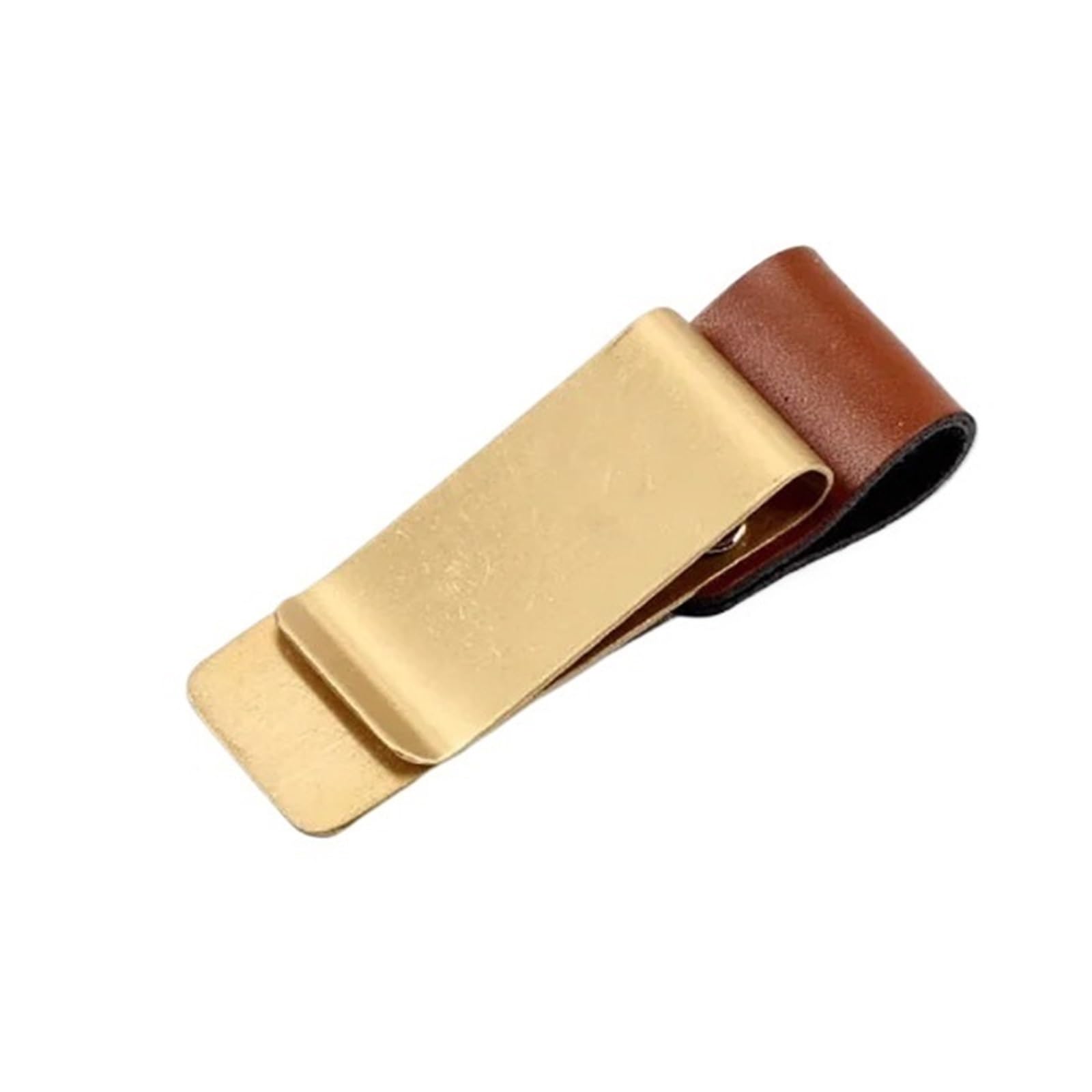 WonJoxel Pen Clip 10PCS Handmade Leather Pen Holder Clip Brass Stainless Steel for Notebook Journal and Planner Vintage Brass Eff(B)