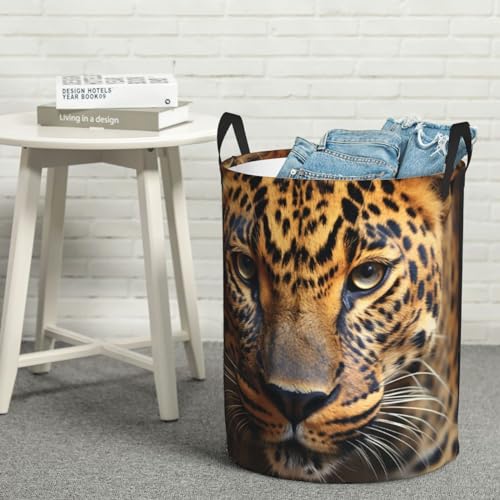 Panier à linge pliable pour salon et chambre à coucher bicolore noir et marron