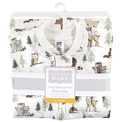 Image of Hudson Baby Unisex Baby Premium Quilted Long Sleeve Sleeping Bag and Wearable Blanket